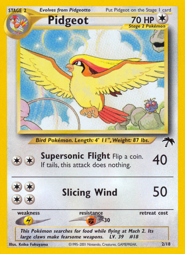 Pidgeot 002/18 Unknown