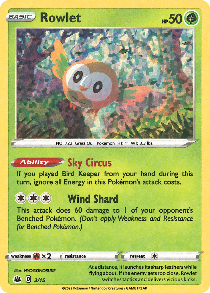 Rowlet 002/15 Unknown