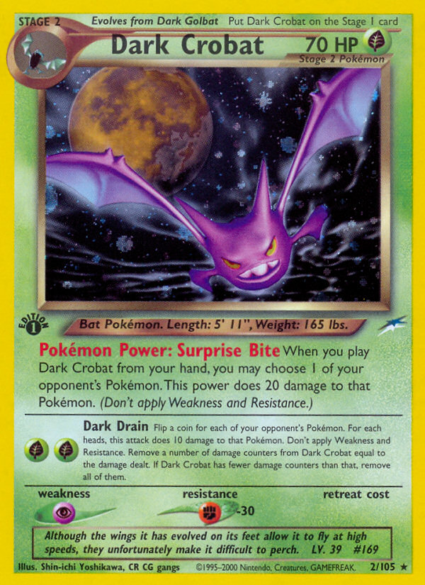 Dark Crobat 002/113 Rare Holo
