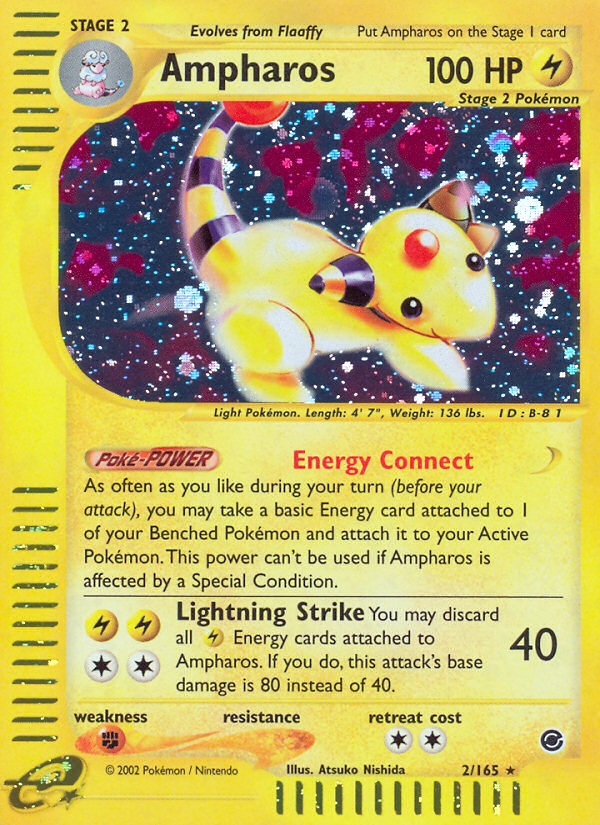 Ampharos 002/165 Rare Holo