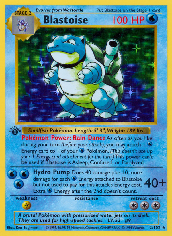 Blastoise 002/102 Rare Holo