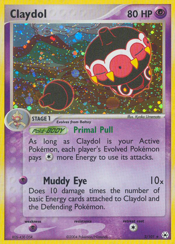 Claydol 002/102 Rare Holo