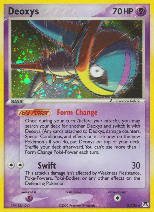 Deoxys 002/107 Rare Holo