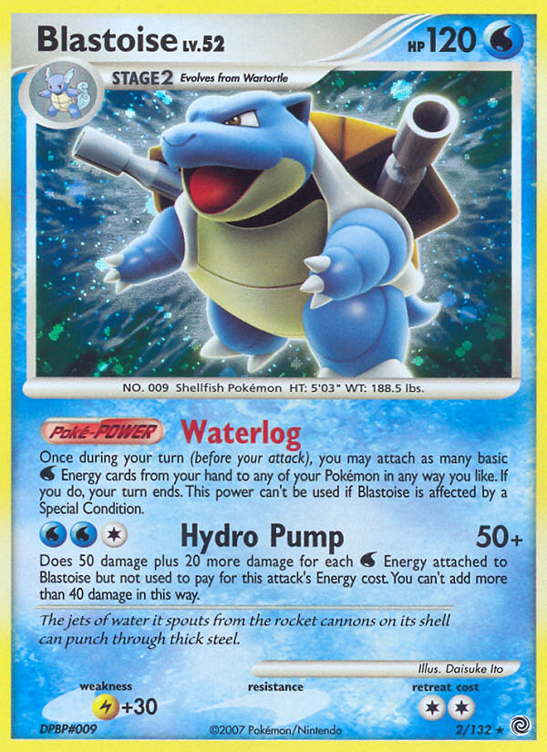 Blastoise 002/132 Rare Holo