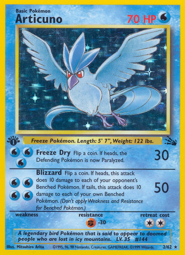 Articuno 002/62 Rare Holo