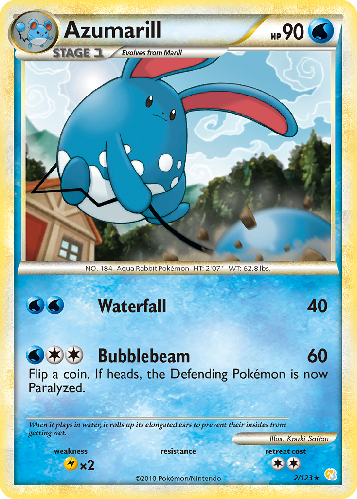 Azumarill 002/124 Rare Holo