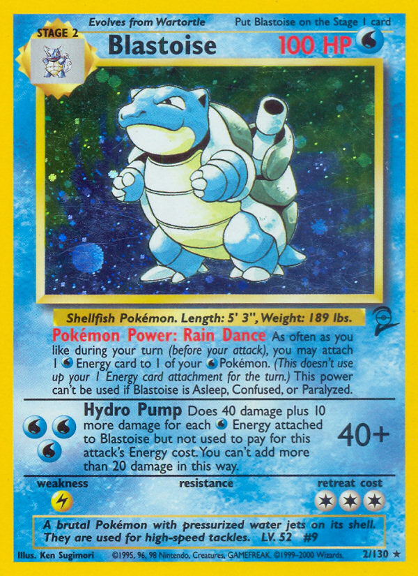 Blastoise 002/130 Rare Holo