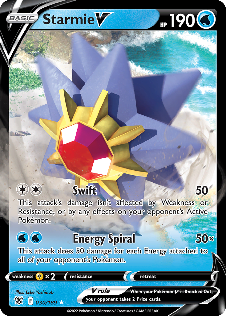 Starmie V 030/216 Rare Holo V