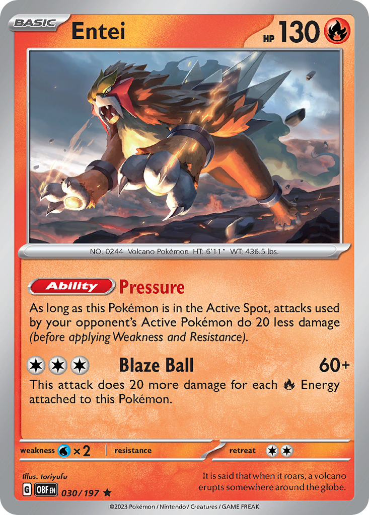 Entei 030/230 Rare