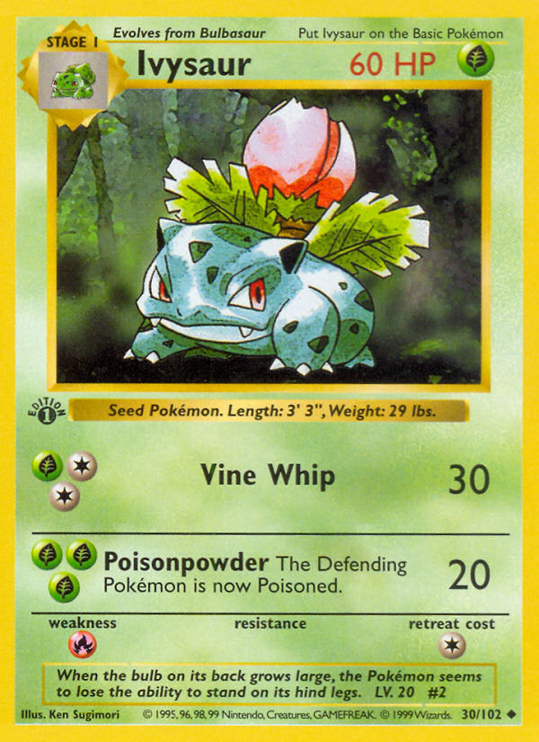 Ivysaur 030/102 Uncommon