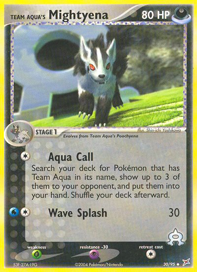 Team Aqua's Mightyena 030/97 Uncommon