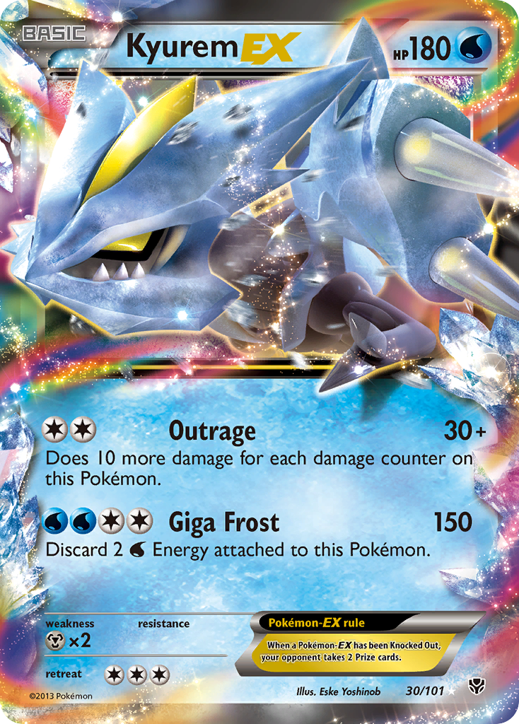 Kyurem-EX 030/105 Rare Holo EX