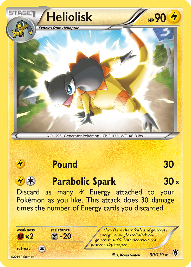 Heliolisk 030/124 Rare Holo