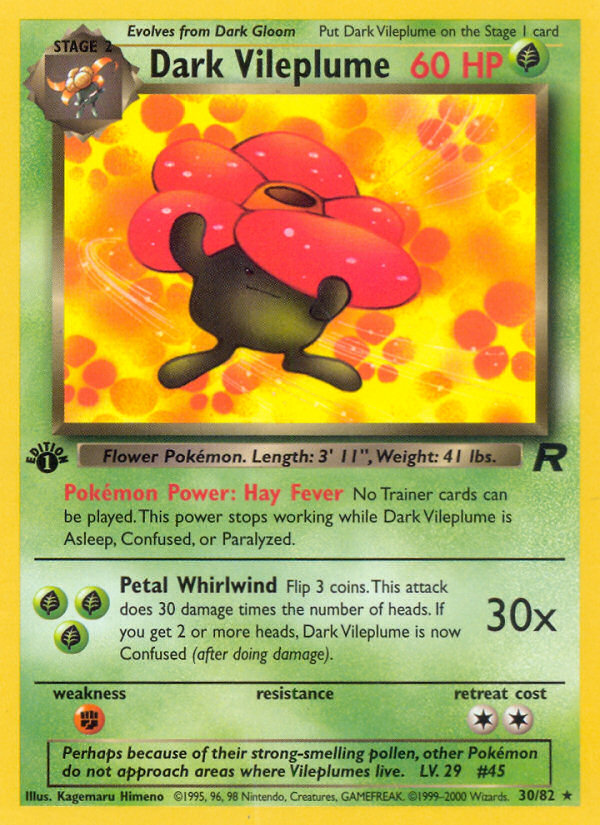 Dark Vileplume 030/83 Rare