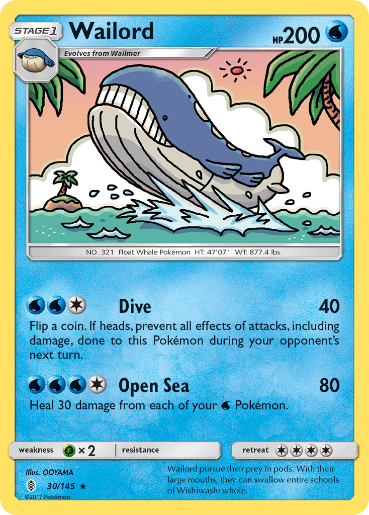 Wailord 030/180 Rare