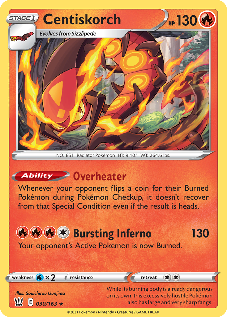 Centiskorch 030/183 Rare