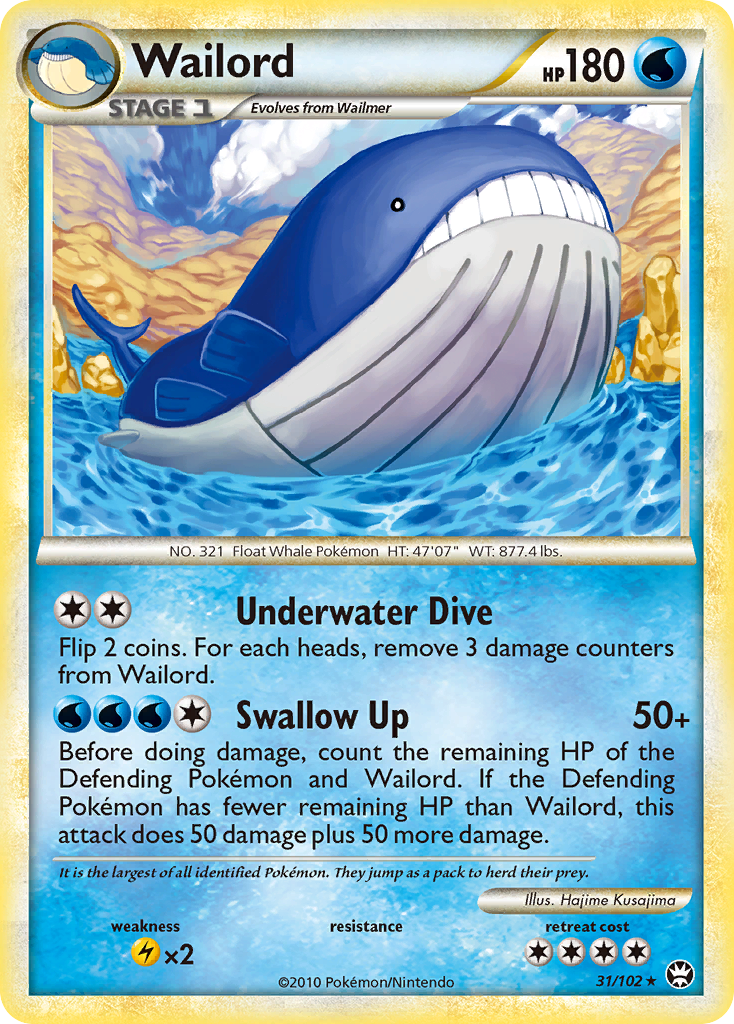 Wailord 031/103 Rare