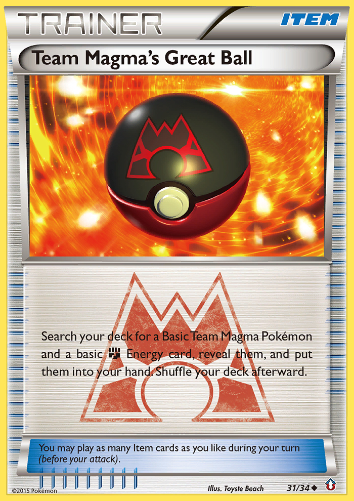 Team Magma's Great Ball 031/34 Uncommon