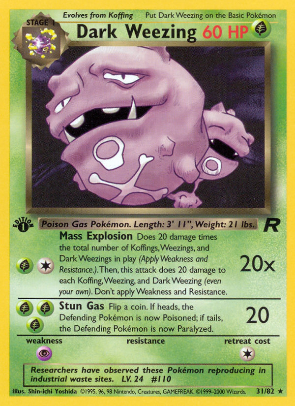 Dark Weezing 031/83 Rare