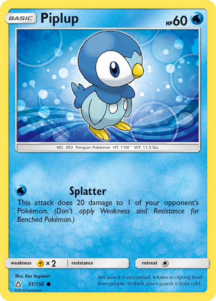Piplup 031/178 Common