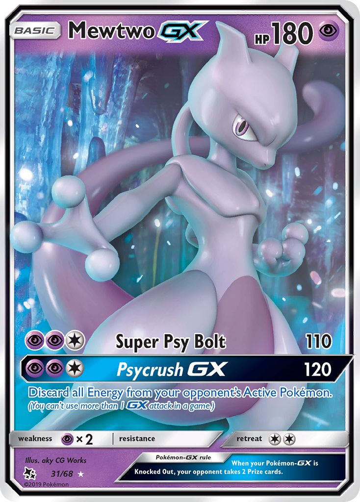 Mewtwo-GX 031/69 Rare Holo GX