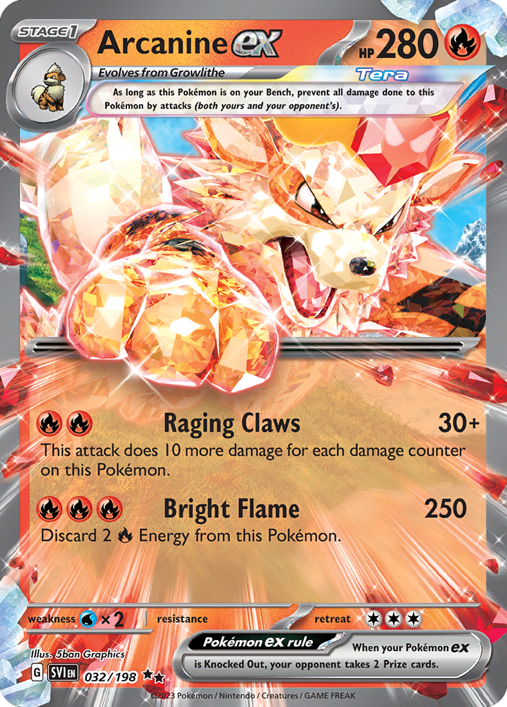 Arcanine ex 032/258 Double Rare