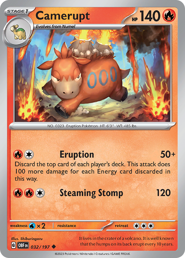 Camerupt 032/230 Uncommon