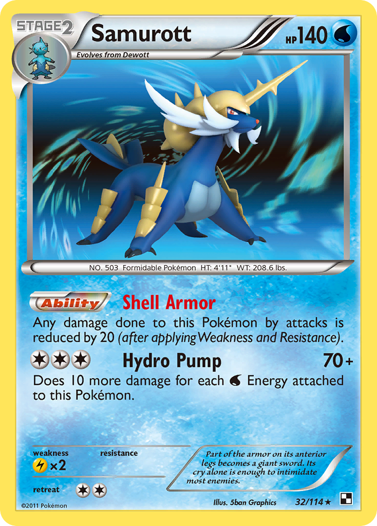Samurott 032/115 Rare Holo