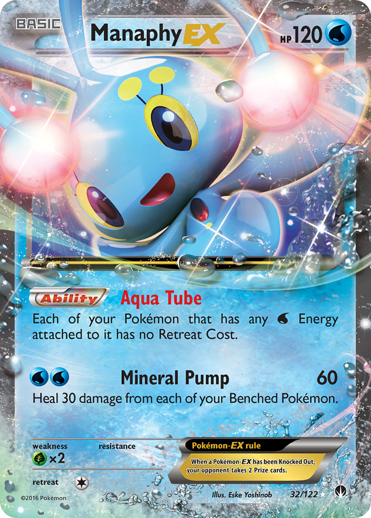 Manaphy-EX 032/126 Rare Holo EX