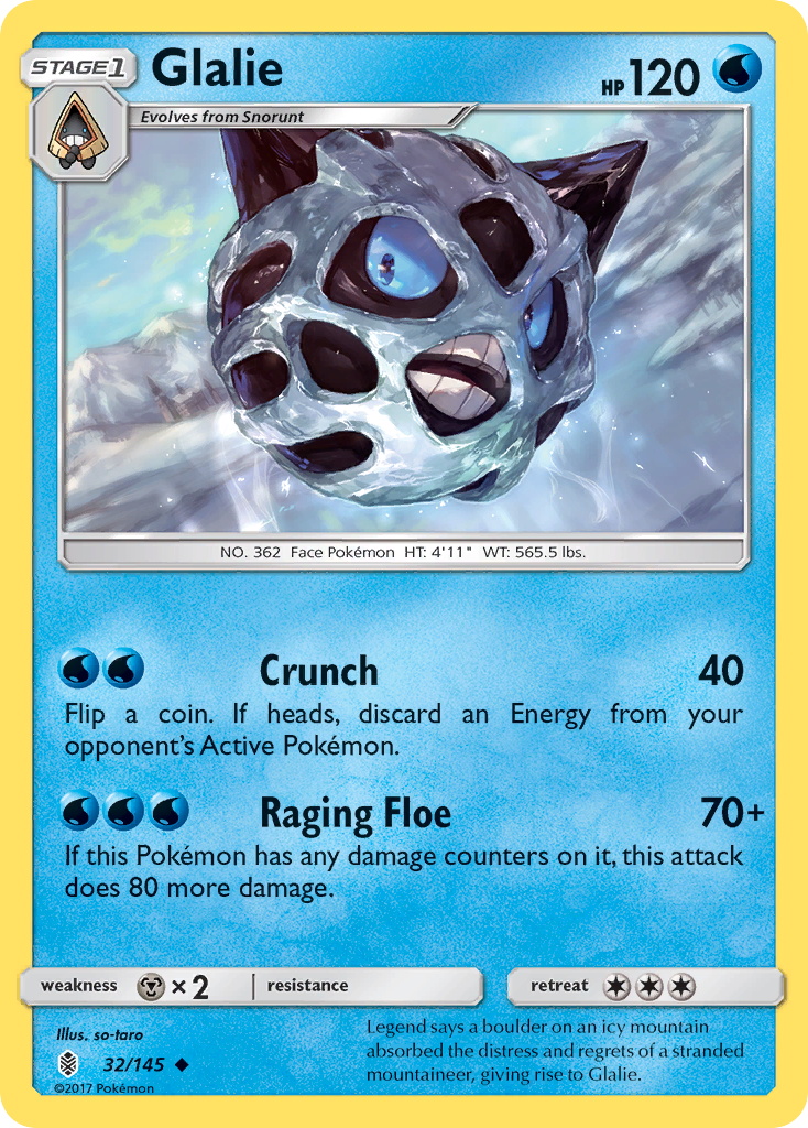 Glalie 032/180 Uncommon