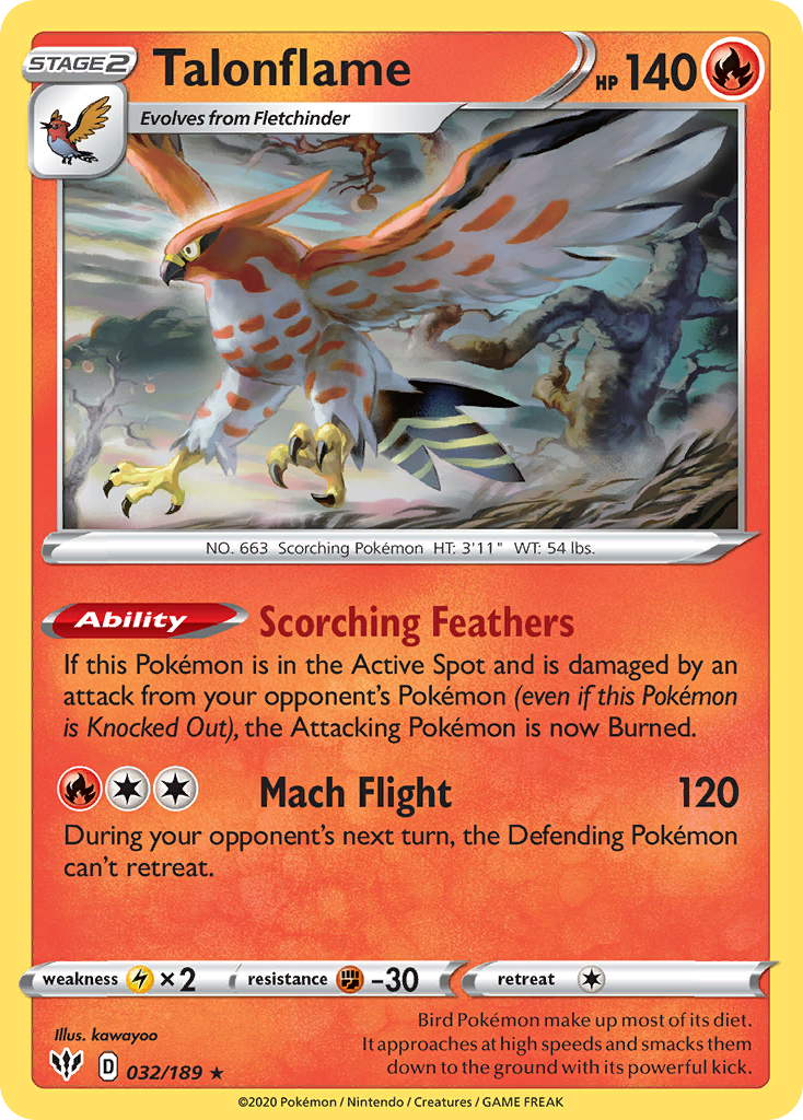 Talonflame 032/201 Rare