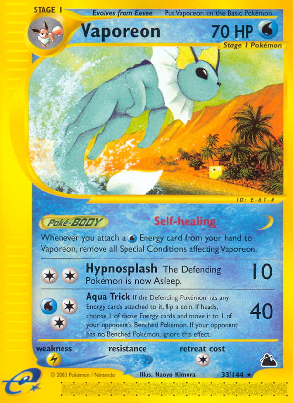 Vaporeon 033/182 Rare