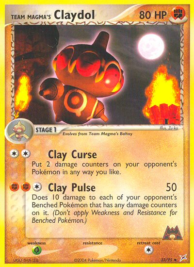 Team Magma's Claydol 033/97 Uncommon