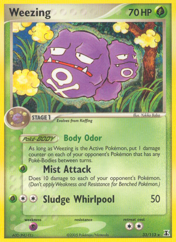 Weezing 033/114 Rare