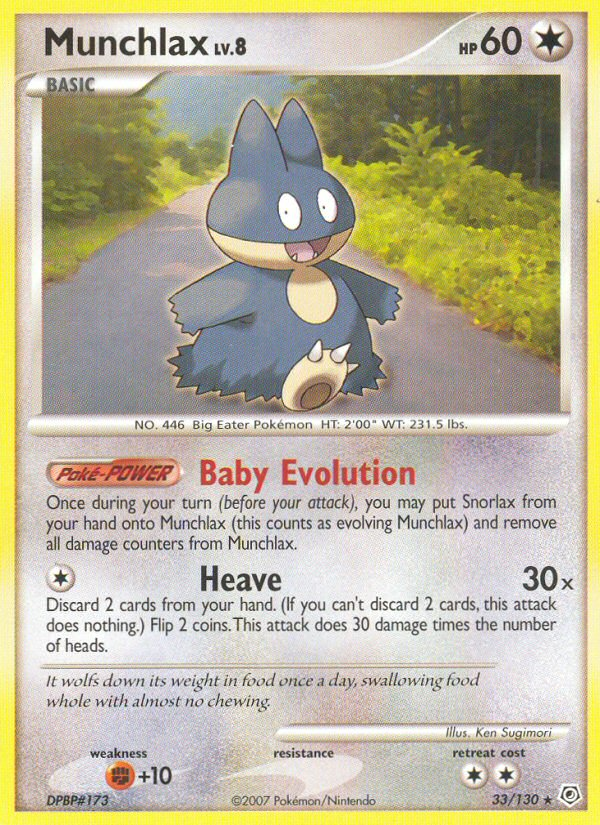 Munchlax 033/130 Rare
