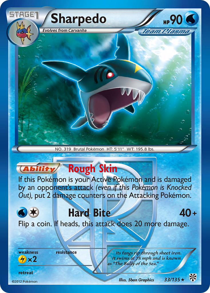 Sharpedo 033/138 Rare