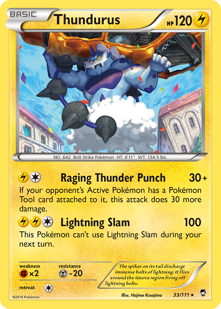 Thundurus 033/114 Rare