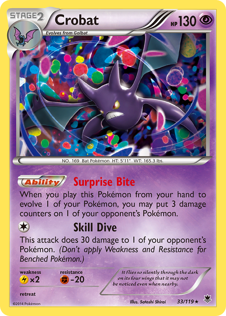 Crobat 033/124 Rare