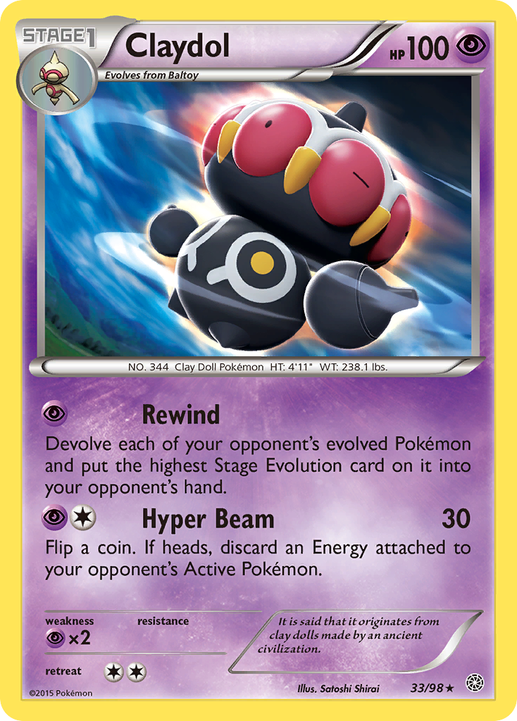 Claydol 033/100 Rare