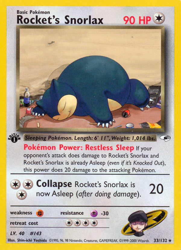 Rocket's Snorlax 033/132 Rare