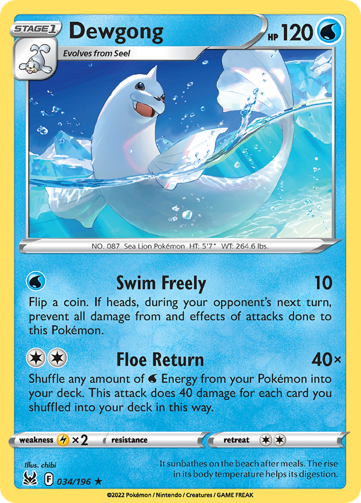 Dewgong 034/217 Rare