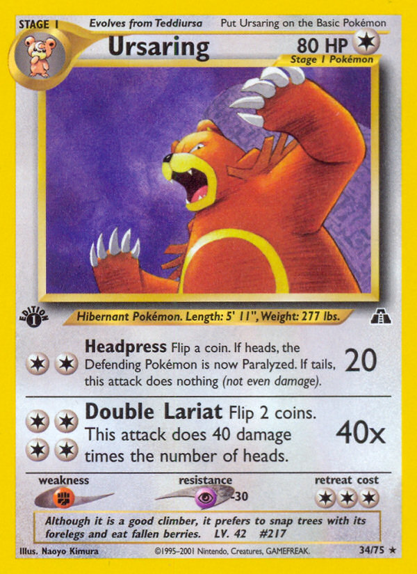 Ursaring 034/75 Rare
