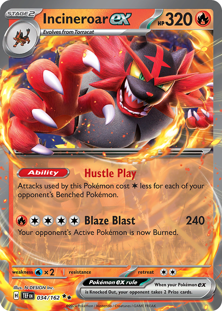 Incineroar ex 034/218 Double Rare