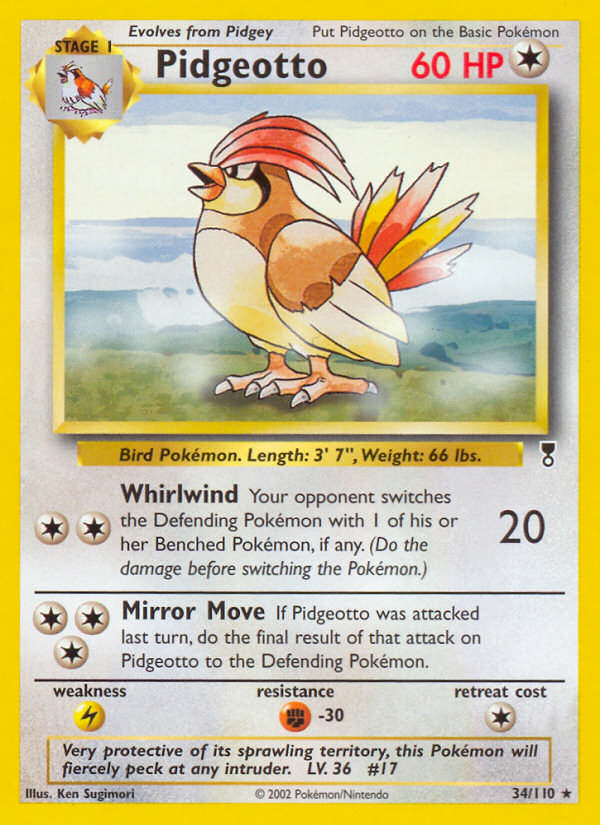 Pidgeotto 034/110 Rare