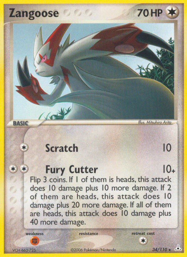 Zangoose 034/111 Rare