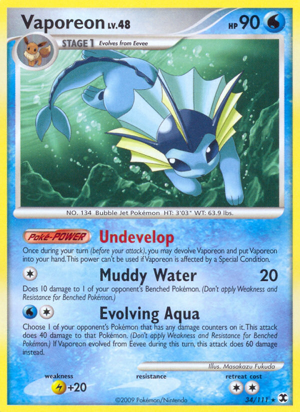 Vaporeon 034/120 Rare