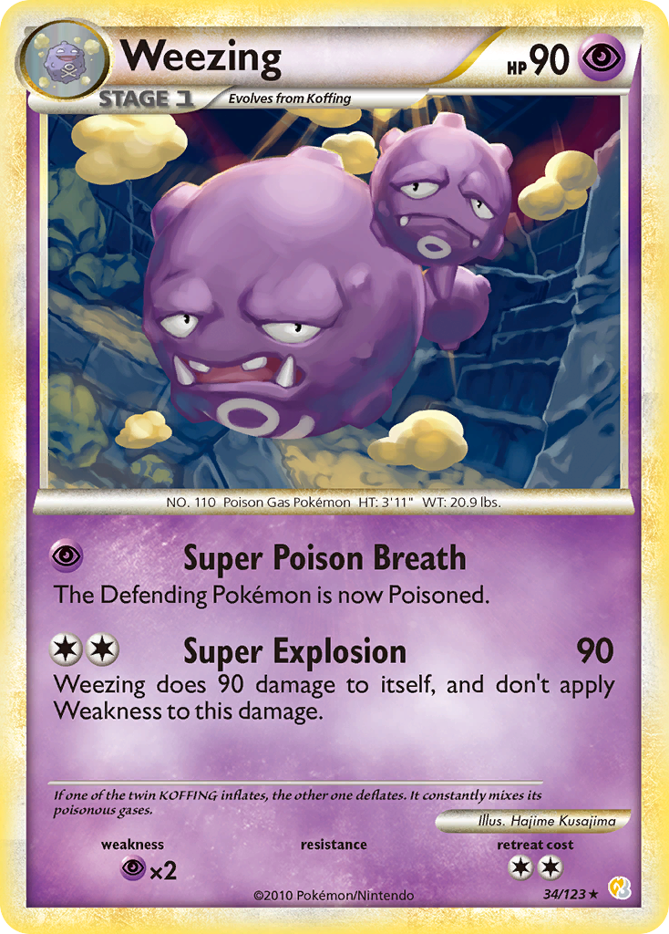 Weezing 034/124 Rare