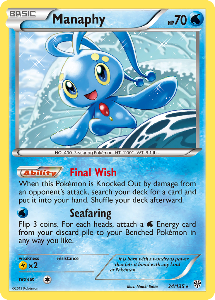 Manaphy 034/138 Rare Holo