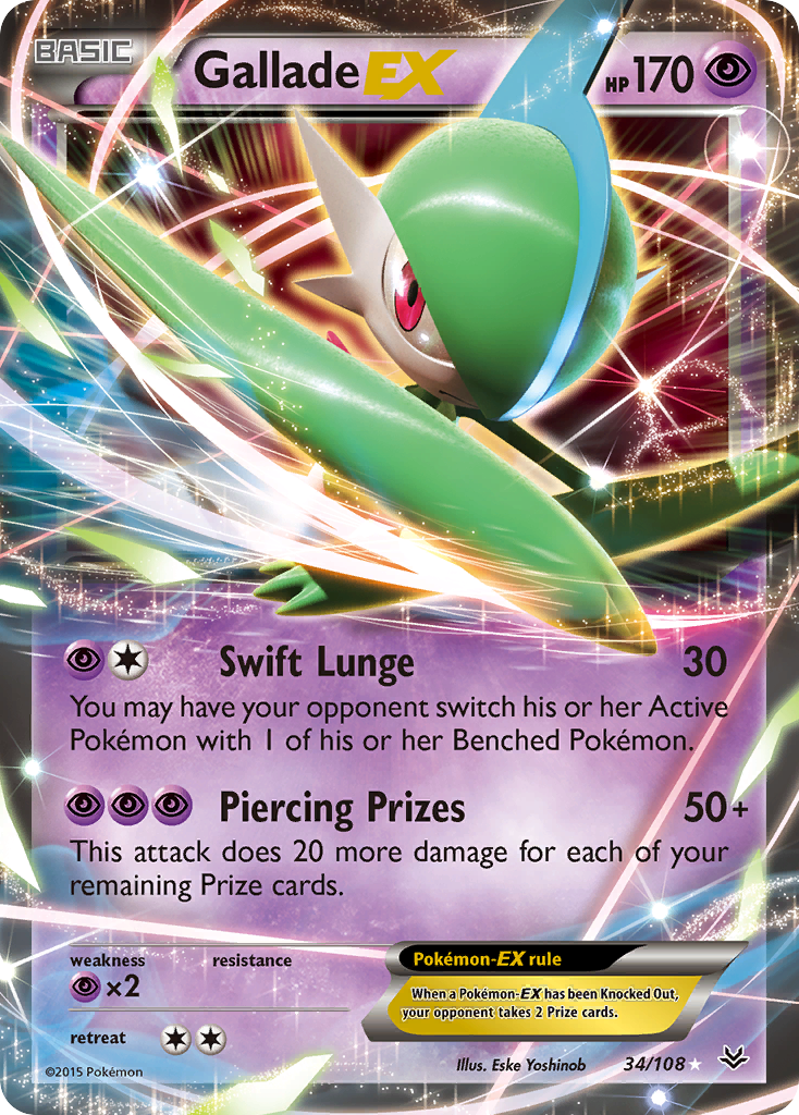 Gallade-EX 034/112 Rare Holo EX
