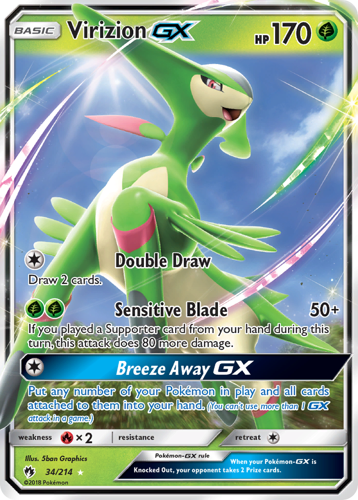 Virizion-GX 034/240 Rare Holo GX
